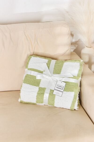 Cuddley Checkered Decorative Throw Blanket - Premium Blanket from Trendsi - Just $62.55! Shop now at Three Blessed Gems