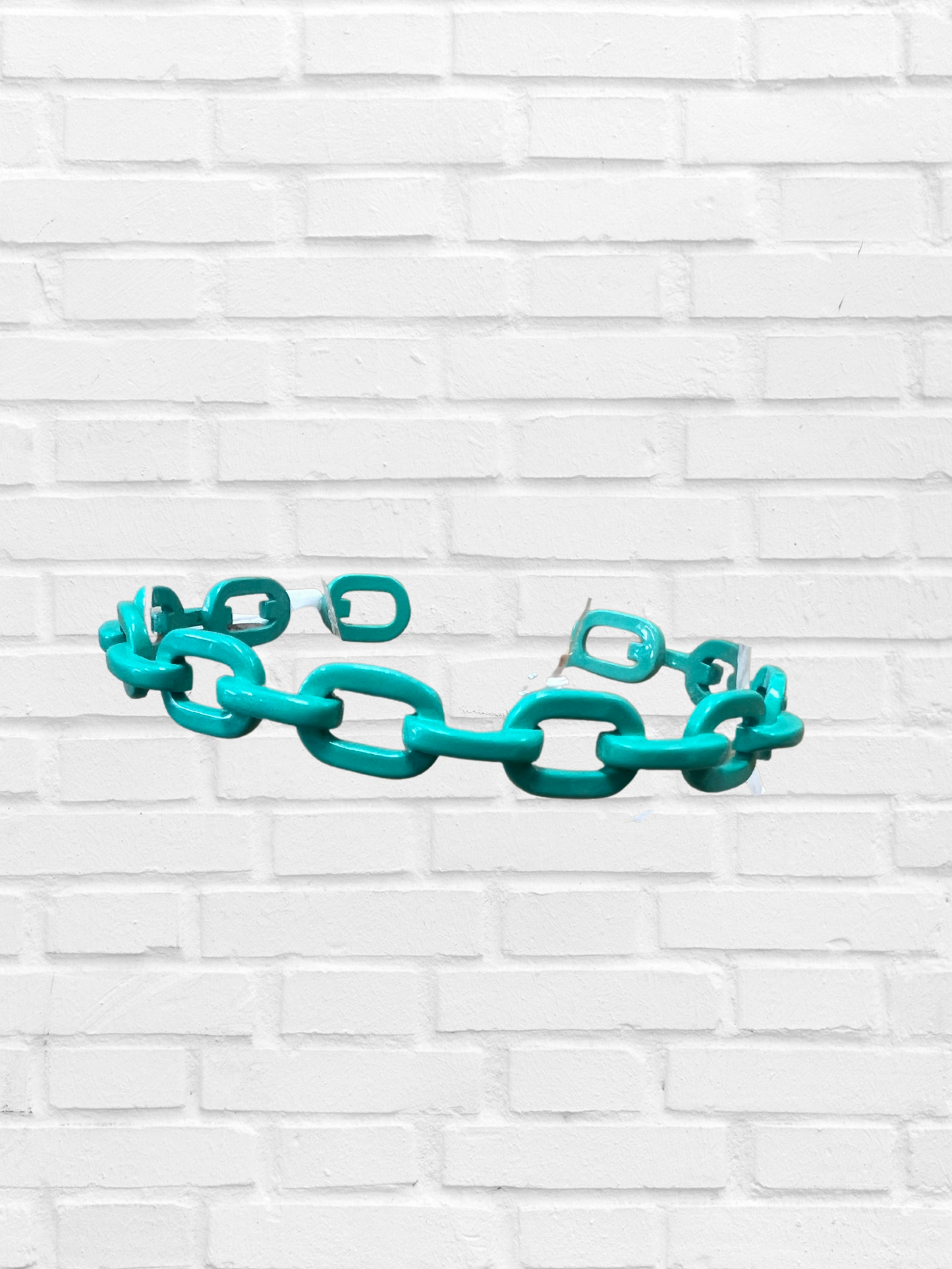Enamel Paperclip Chain Adjustable Cuff - Premium Bracelets from OMG BLINGS - Just $24! Shop now at Three Blessed Gems