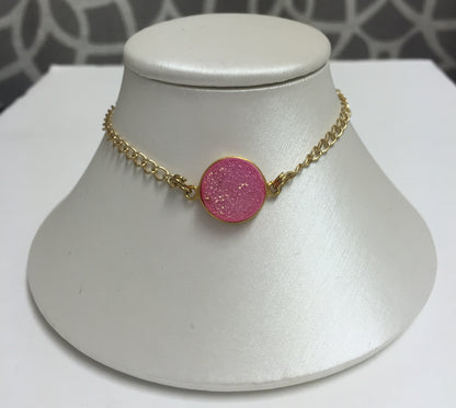 Druzy Small Gold Bracelet - Premium Bracelet from The Shine Project - Just $27! Shop now at Three Blessed Gems