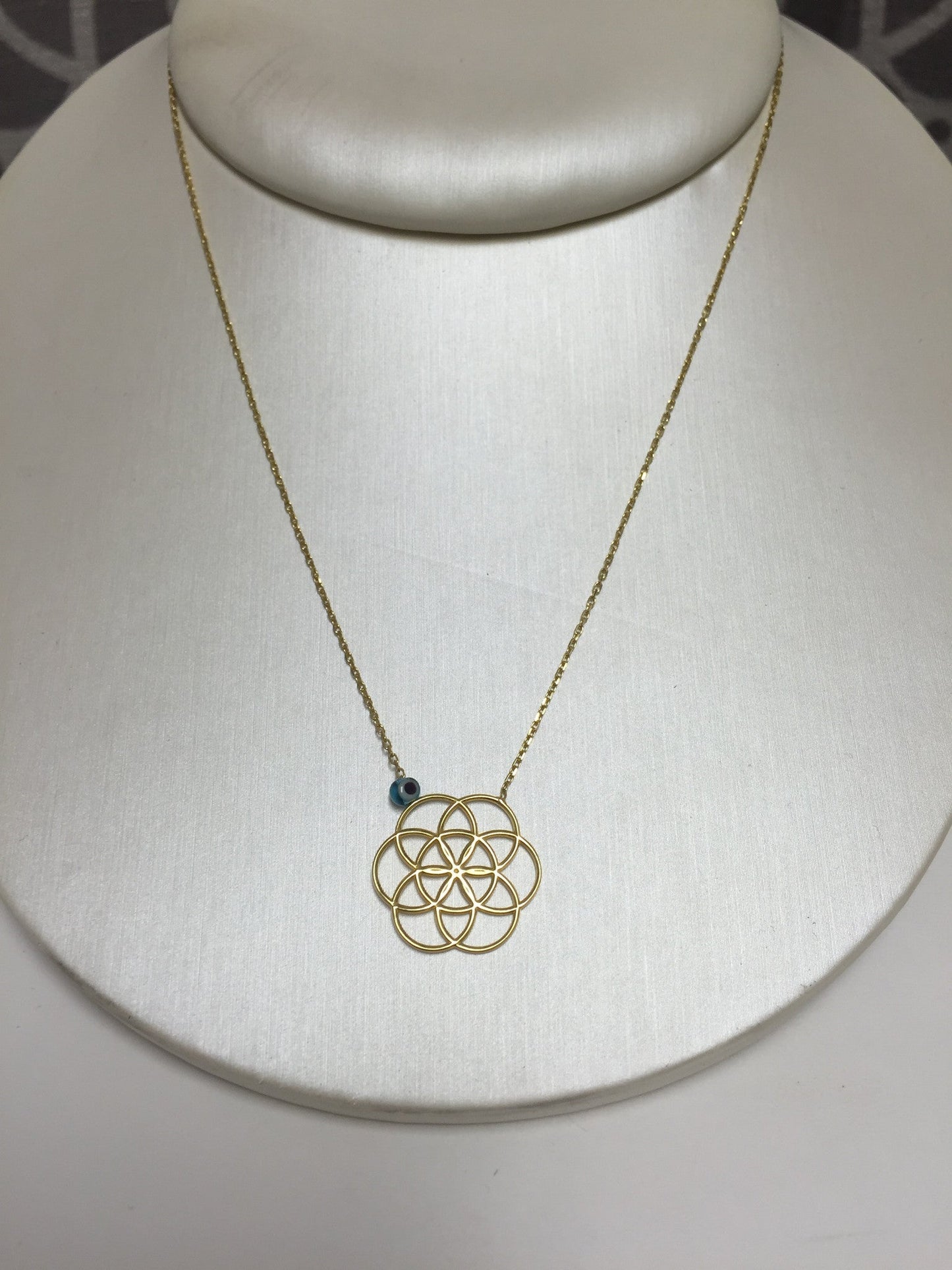 Seed of Life 24K Gold Necklace - Premium Necklace from Kebella - Just $43! Shop now at Three Blessed Gems
