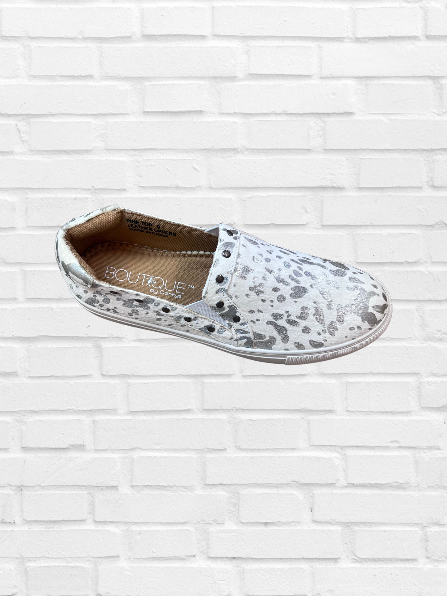 Silver Foil Pine Top Shoe - Premium shoes from Three Blessed Gems - Just $58.80! Shop now at Three Blessed Gems