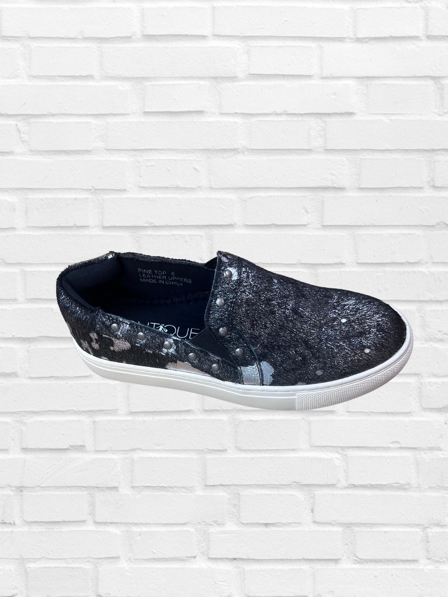 Pewter Cowhide Pine Top Sneakers - Premium Shoes from Corkys - Just $58.80! Shop now at Three Blessed Gems