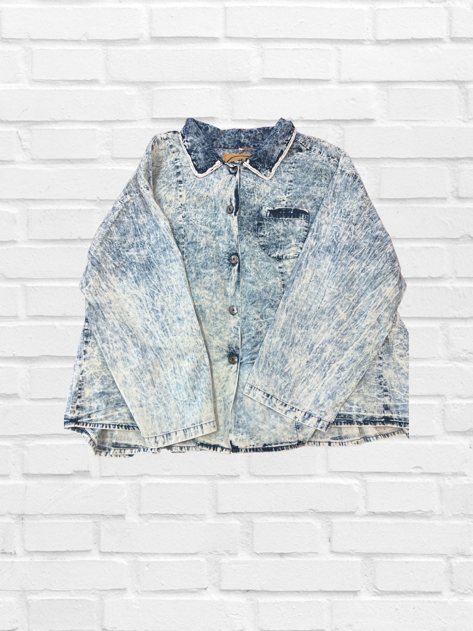 Distressed Short Denim Duster - Premium Dusters from A Rare Bird - Just $87! Shop now at Three Blessed Gems